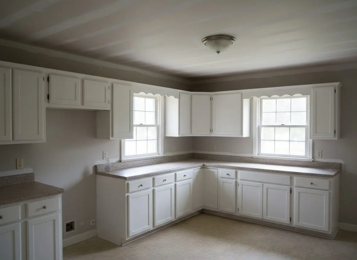 Kitchen ceiling with cabinets in Augusta Road